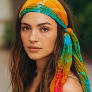 100% silk headscarf